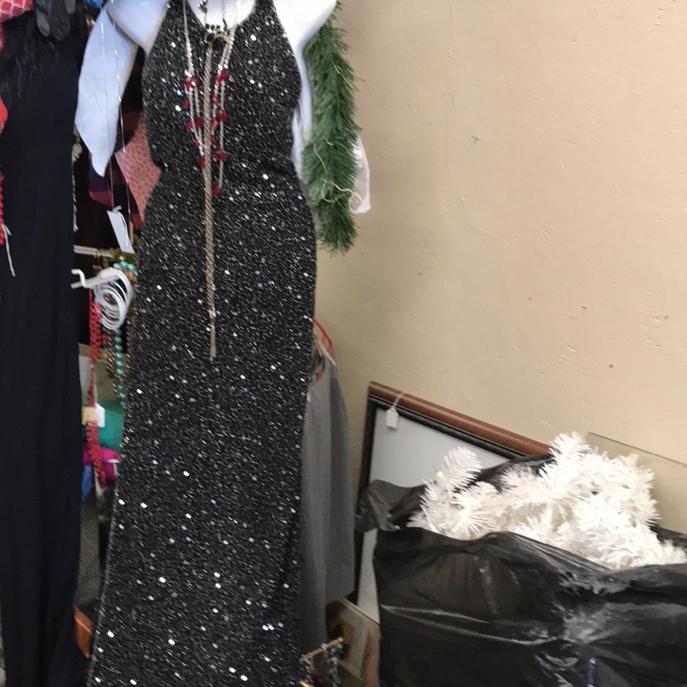 Vintage long sequined dress